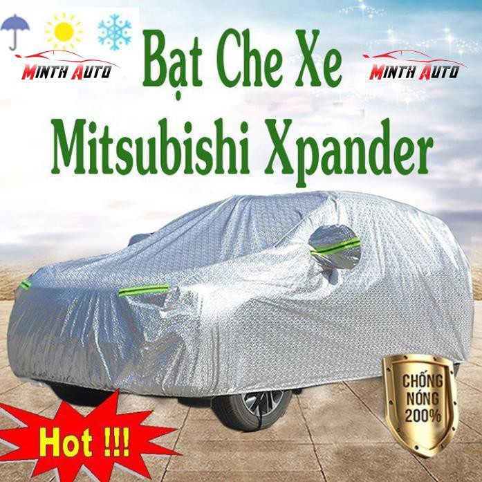 Bạt Phủ Ô Tô #Mitsubishi Xpander - CAO CẤP 3 LỚP Tráng Bạc Cách Nhiệt, Chống Nước, Chống Trộm Gương(hàng cao cấp)