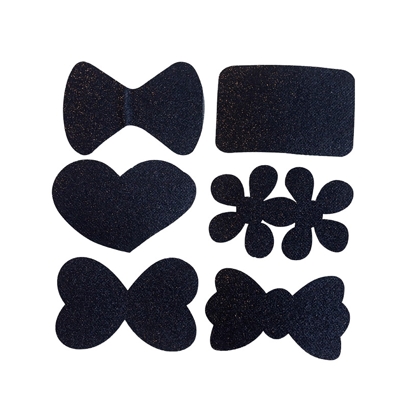 Miếng Dán Tóc Mái Hình Nơ Bướm Trái Tim Lấp Lánh Thời Trang Hàn Quốc Dễ Thương