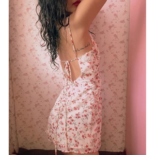 đầm hoa 2 dây
