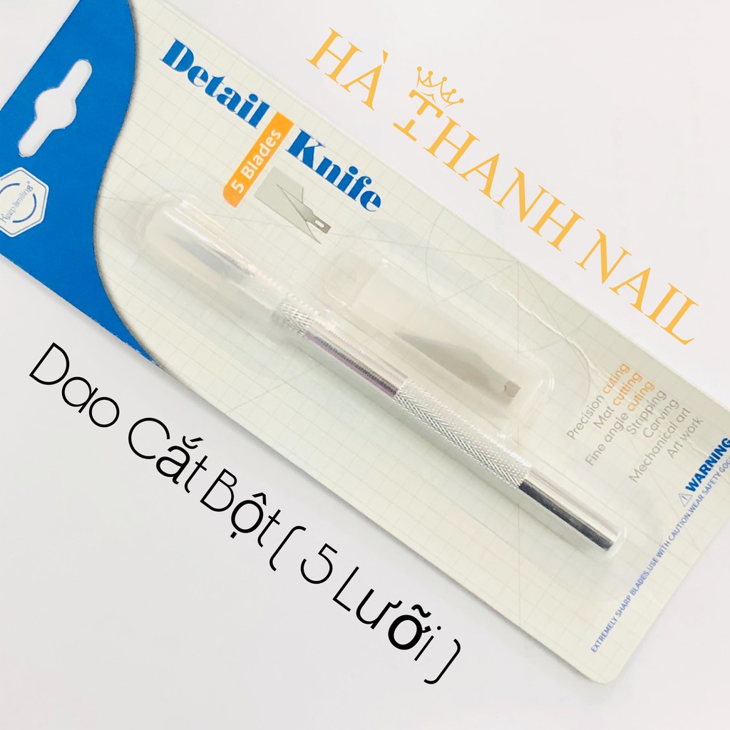 Dụng Cụ Cắt Bột Nail Gồm 5 Lưỡi Phụ [ Dao Cắt Bột ]