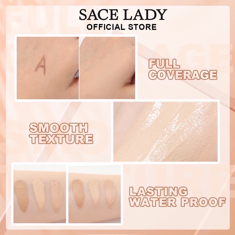 Kem che khuyết điểm 3 màu SACE LADY Concealer Palette