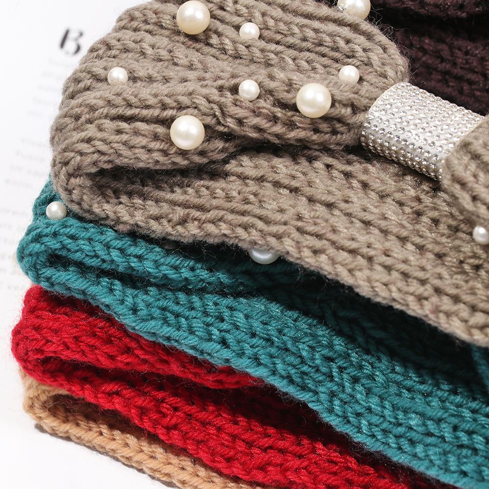 Băng Đô Cài Tóc Đính Ngọc Trai Thời Trang Mùa Đông