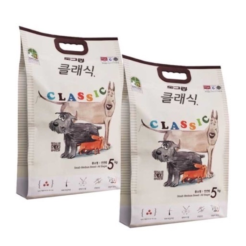 Dog Classic - Thức ăn hạt cho chó cho mọi lứa tuổi, hạt nhỏ, thơm, dễ ăn 5kg