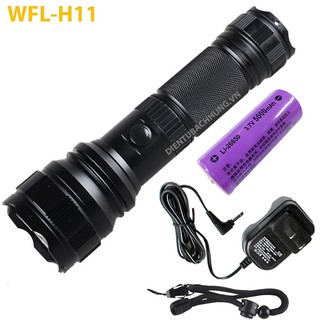 Đèn pin wasing wfl-h11 cree leds xm-l2-u2 10w 1000lumens - kèn pin và sạc