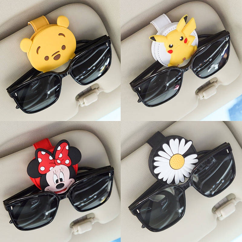 Car Eyeglass Hanger Sun Visor Card Car Holder Seat Car Sunglasses Car Storage Can Sunglasses Case Clip car accessories vc0x