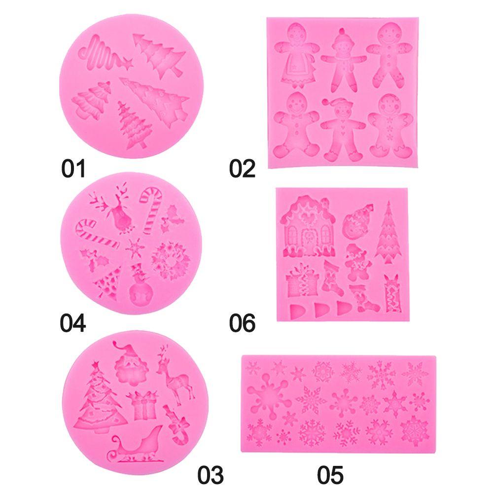YOLA Khuôn Silicone Tạo Hình Cây Thông Noel / Người Tuyết 3D Độc Đáo