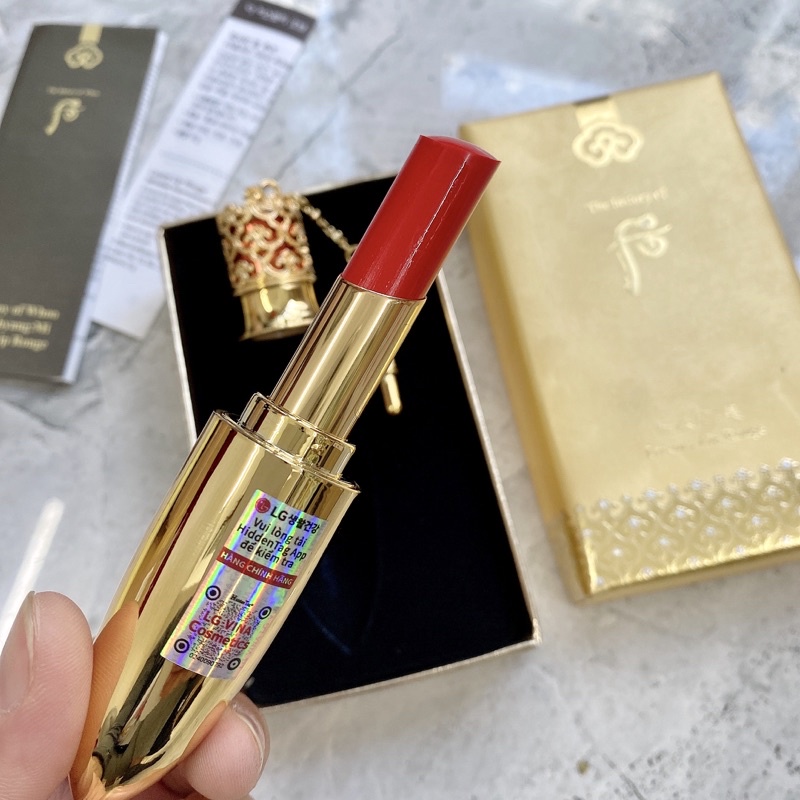 CÓ TEM LG VINA  - Son môi Hoàng hậu Whoo Mi Luxury Lip Rouge mềm mại, bền màu lâu trôi