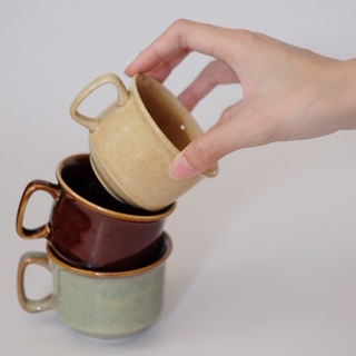 Cốc ly gốm uống trà cà phê chân cao