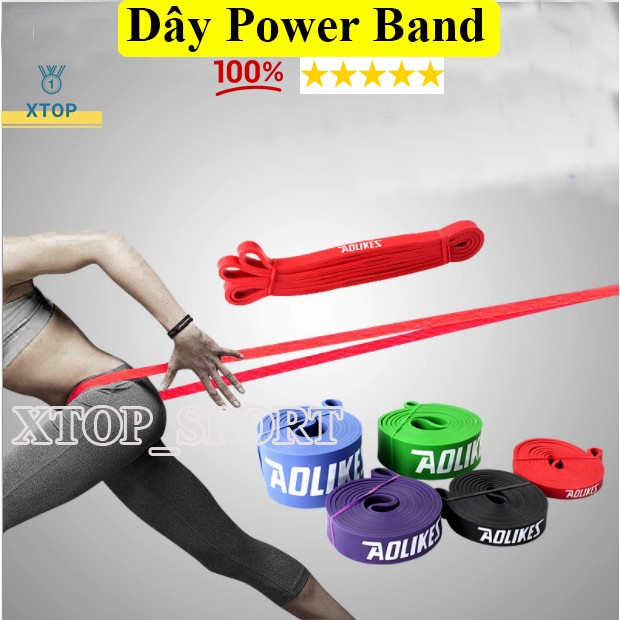 Dây kháng lực tập gym power band - Dây tập gym đa năng toàn thân Xtop 3602