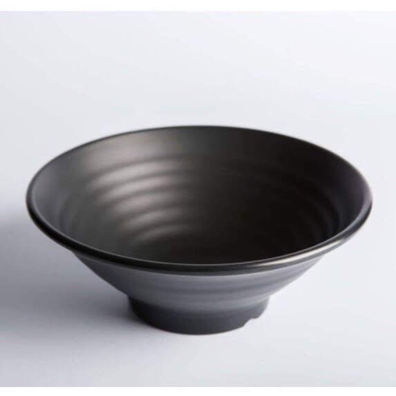 Tô nhựa 20.3 x 7.7 cm nhựa melamine phíp nhám đen, nhám ngói, xám nhám  - bowl F-TOX18