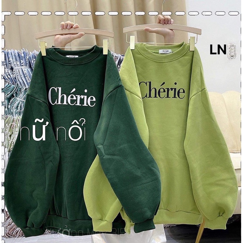 Áo nỉ bo cotton CHERIE LN12