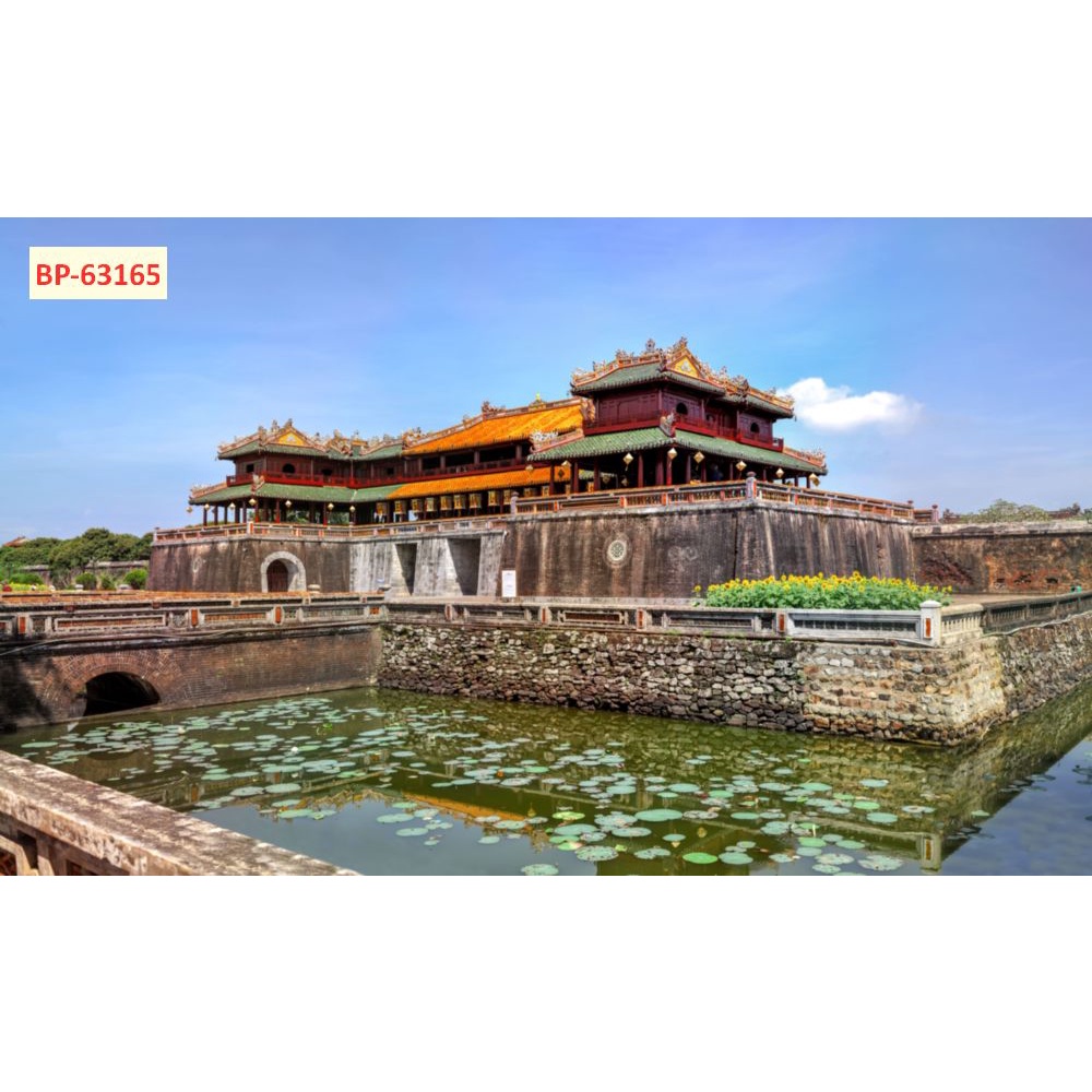 Tranh dán tường tổng hợp địa danh Việt Nam 3D xé không rách, lau chùi thoải mái, chống thấm nước, không phai màu