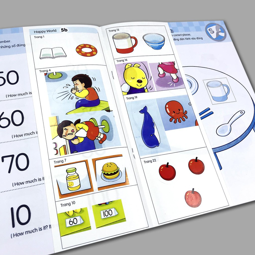 Sách - Tiếng Anh Cho Trẻ Em - Happy World - 5 (Bộ 2 quyển, 1 sổ tay, 1 đĩa DVD) (2 phần, lẻ tùy chọn) | BigBuy360 - bigbuy360.vn