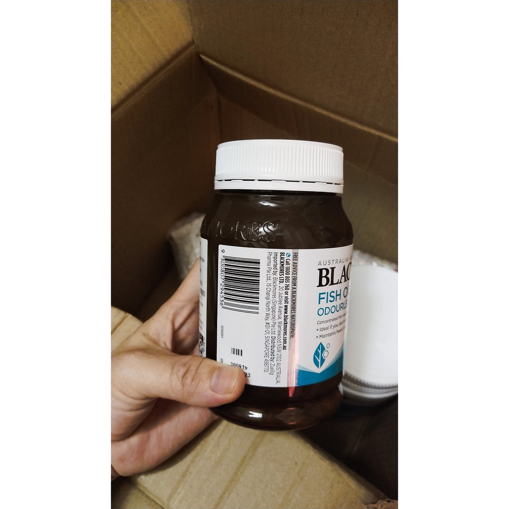 ((MẪU MỚI)-Dầu Cá Không Mùi Blackmores Odourless Fish Oil Mini Capsules 400 viên date xa | BigBuy360 - bigbuy360.vn