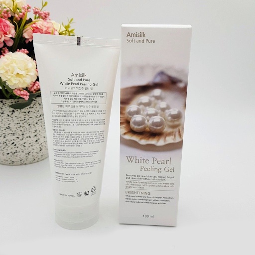 Tẩy Da Chết Ngoc Trai Amisilk White Pearl Peeling Gel Hàn Quốc - Trắng Da Hiệu Quả Từ Thiên Nhiên