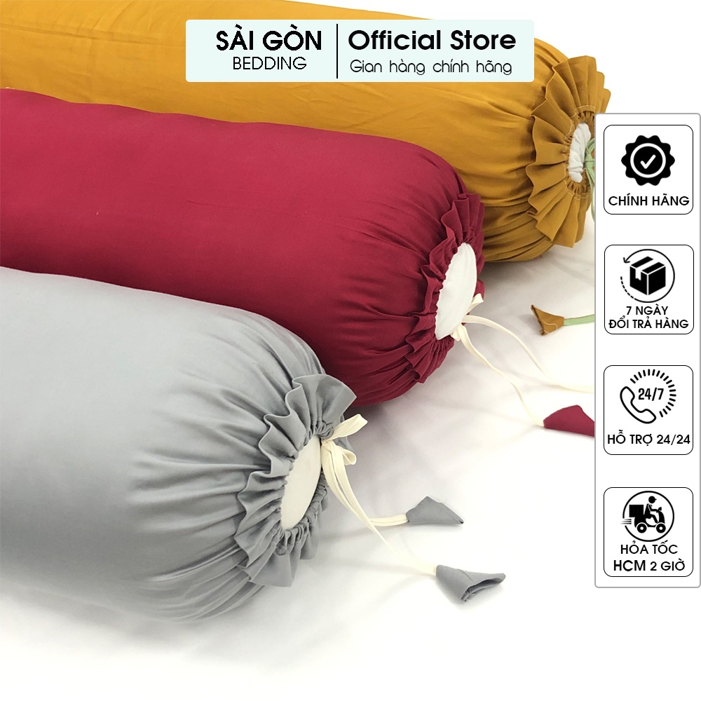 Vỏ gôi ôm Lụa Tencel 40s SaiGon Bedding mềm mát kích thước 35x100cm