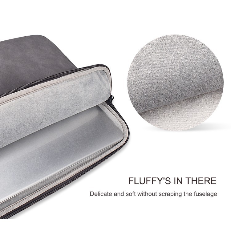 Túi da cừu đựng laptop kích thước 13.3 14.1 15.4 inch chất lượng