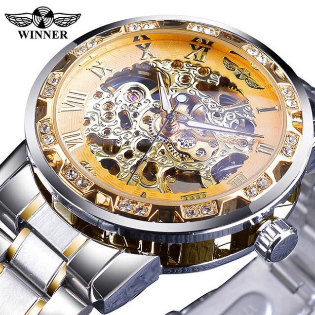 ĐỒNG HỒ CƠ NAM AUTOMATIC WINNER DÂY THÉP CAO CẤP