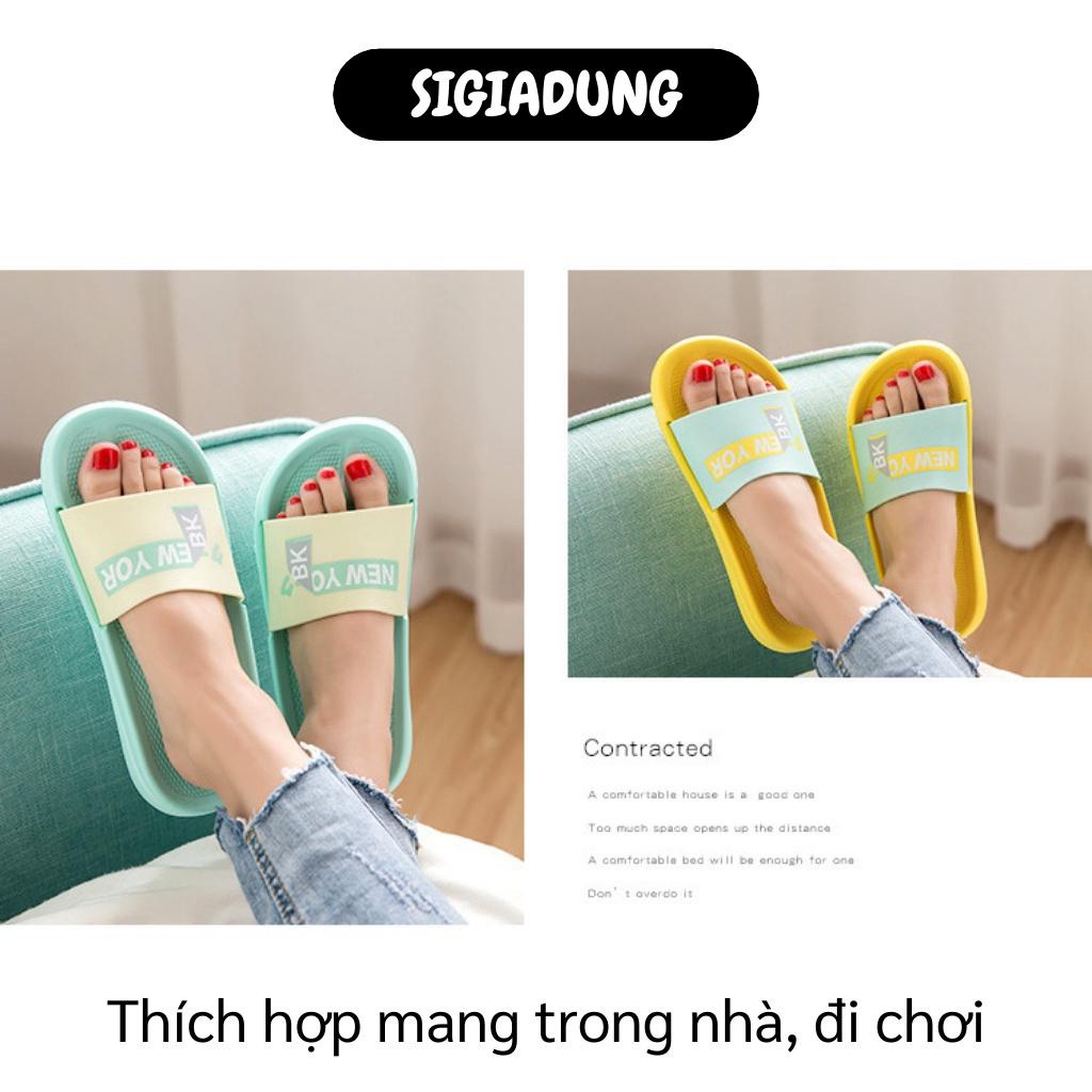 [SGD] Dép Quai Ngang Unisex - Dép Mang Trong Nhà, Văn Phòng, Đi Chơi New Yor Chống Trượt 7784