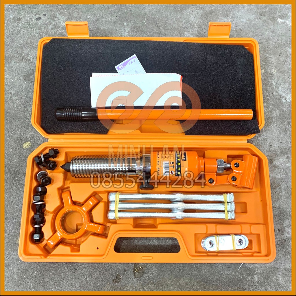 BỘ CẢO THỦY LỰC 5T [HÀNG CHÍNH HÃNG] ASAKI AK-0612 - 1 BỘ VAM THỦY LỰC - CẢO 3 CHẤU THỦY LỰC