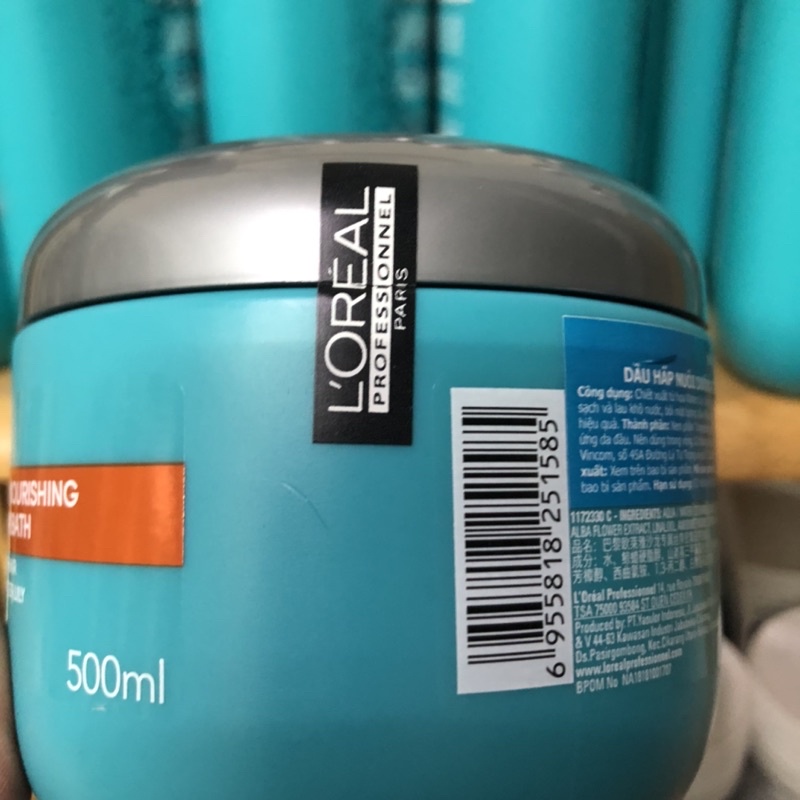 Loreal Chính hãng] [Giá sỉ] Dầu hấp ủ tóc L'oreal Hair Spa Deep Nourishing  Creambath nuôi dưỡng suôn mượt 500ml
