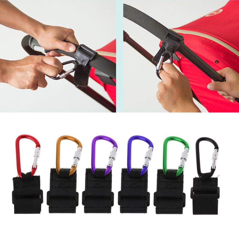 Móc Treo Túi Mua Sắm Gắn Xe Đẩy Em Bé Bằng Kim Loại