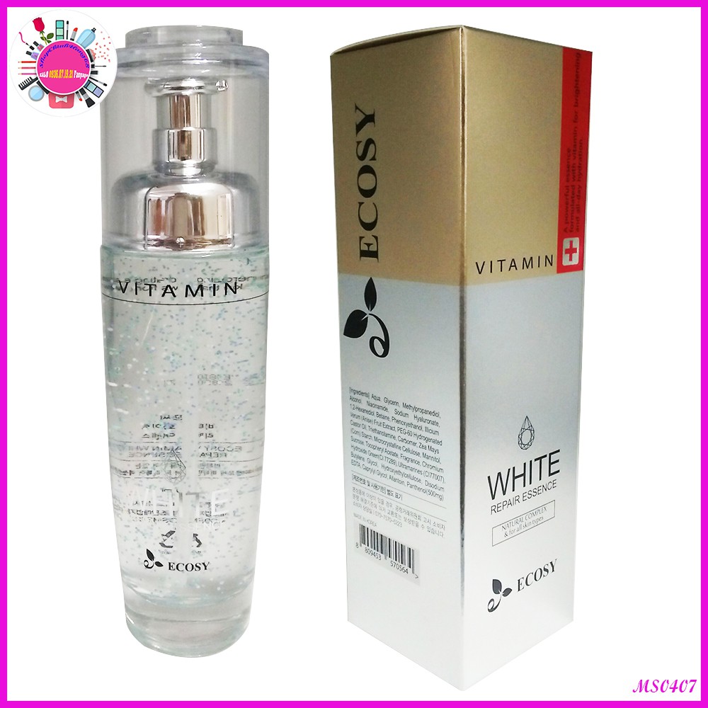 TINH CHẤT DƯỠNG TRẮNG DA WHITENING REPAIR ESSENCE ECOSY 120ML