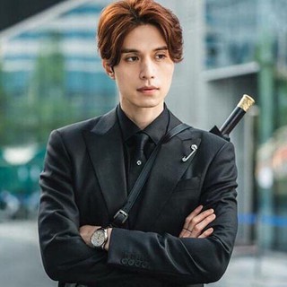 Nhẫn đen mắc xích mảnh Lee Dong Wook