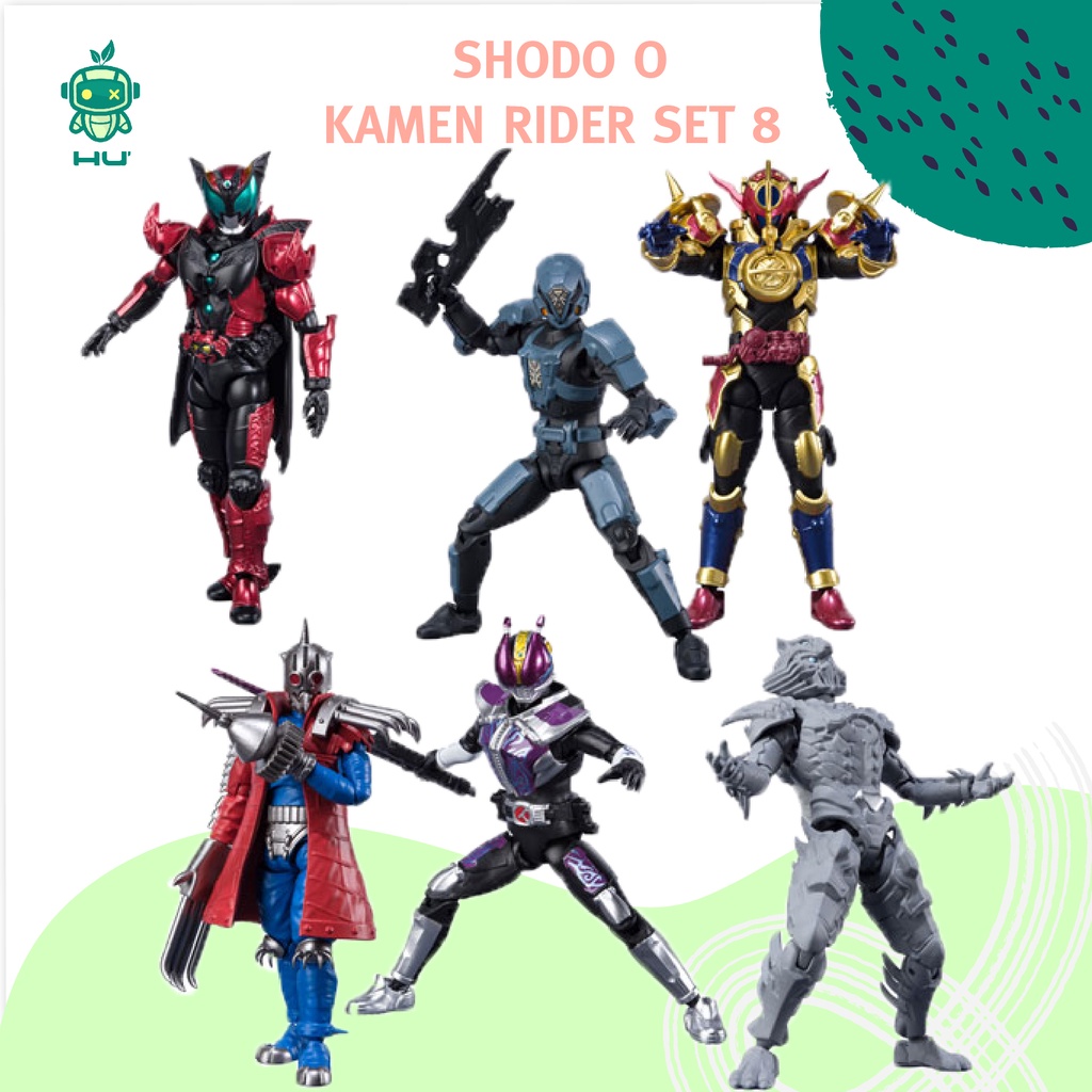 Mô hình động có khớp SHODO O Kamen Rider set 8