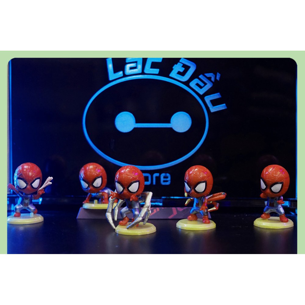 SET 8 MÔ HÌNH SPIDER MAN CHIBI KUTE 4-7CM