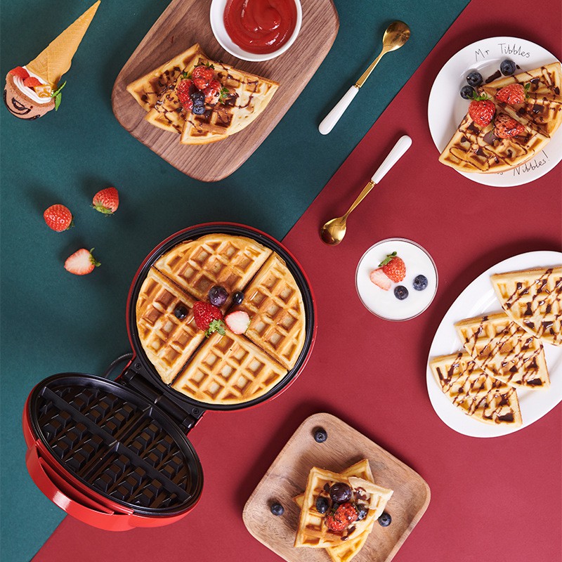 Máy Làm Bánh Kẹp Bánh Waffle Bánh Quế Mini