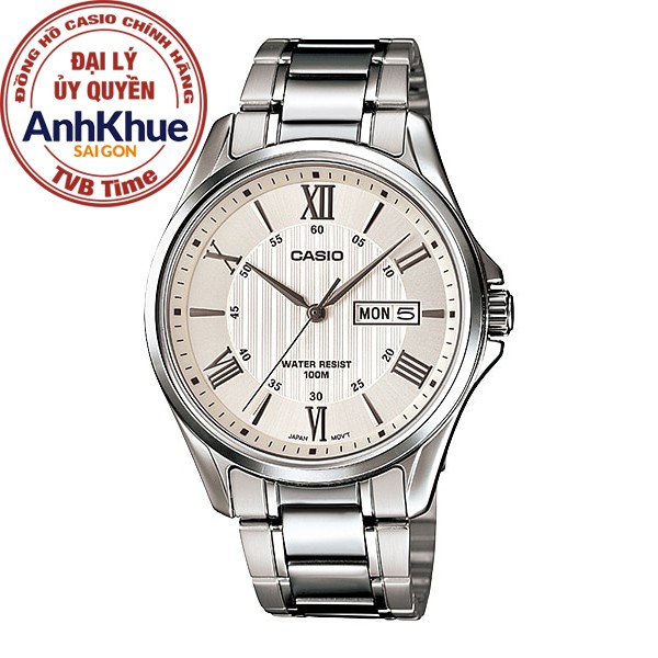 Đồng hồ nam dây kim loại Casio chính hãng Anh Khuê MTP-1384D-7AVDF (41mm)