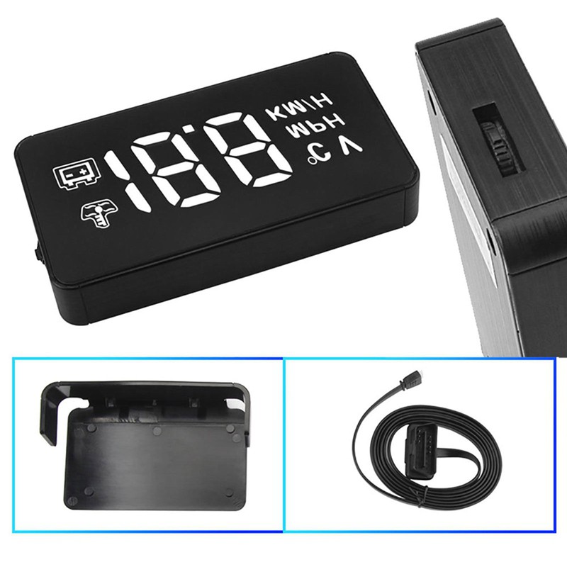 Car Hud Head Up Obd2 Gps Display Speed Warning Device A100