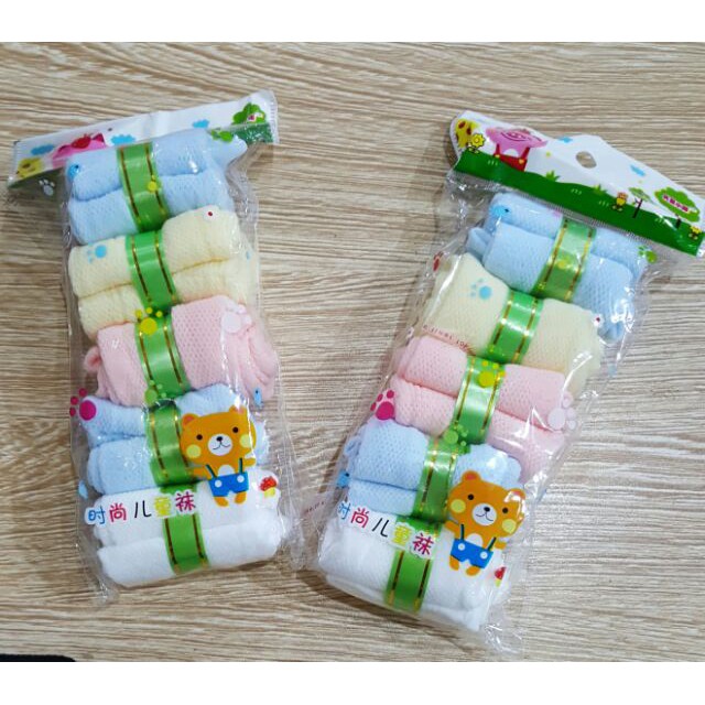 [BANBUONBANLE]Set đôi tất lưới kẹo sơ sinh