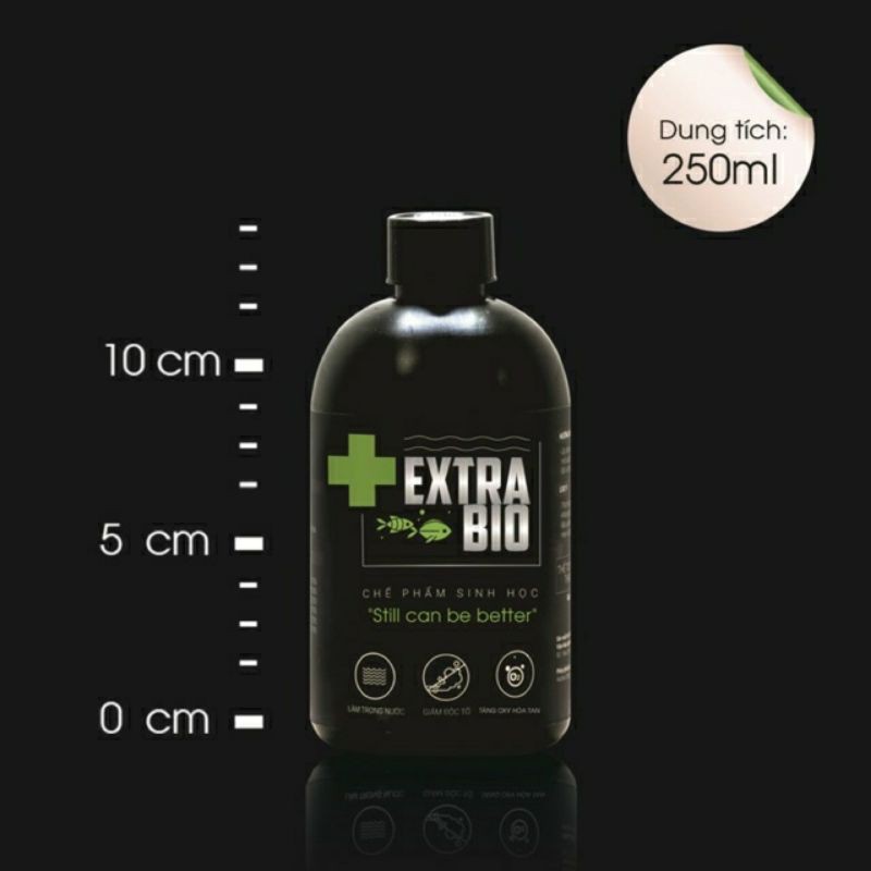 Men vi sinh Extra Bio (chai 250ml) - Chế phẩm sinh học xử lý nước cho hồ cá