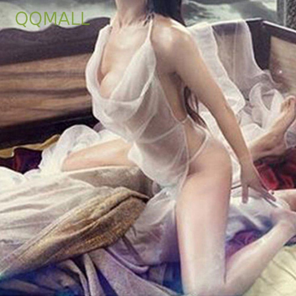 Đầm Ngủ Hở Lưng Bằng Vải Voan Trong Suốt Nhiều Màu Sắc Gợi Cảm Cho Nữ
