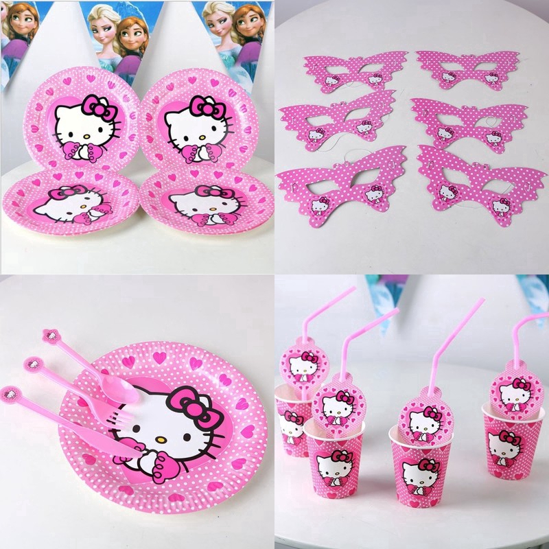 Bộ dụng cụ ăn uống hình Hello Kitty dễ thương cho bé