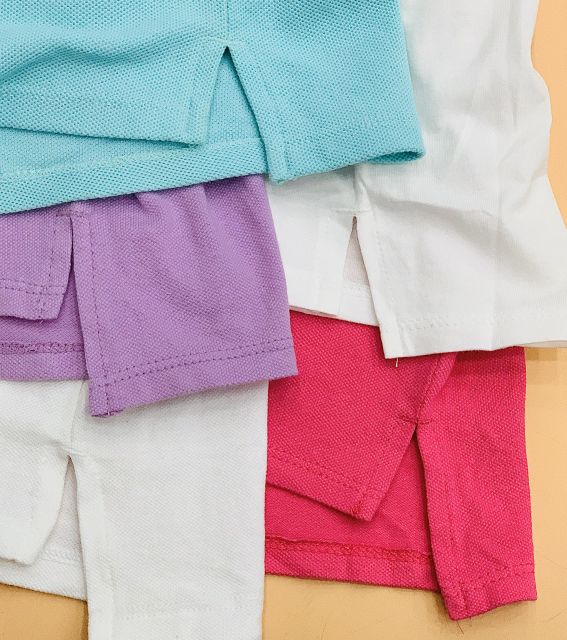 Áo thun có cổ bé gái hàng dư xịn