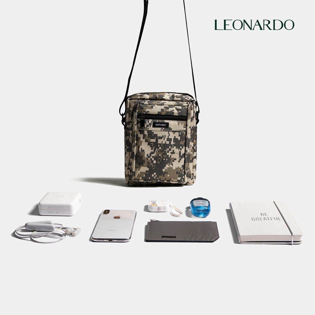 Túi đeo chéo nam nữ Grand Camo thương hiệu Leonardo