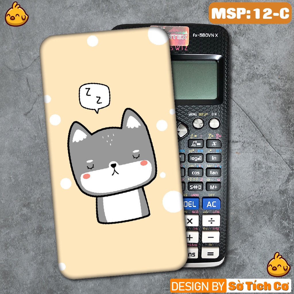 Miếng decal dán máy tính fx-570, fx-580, fx-880, Casio, Vinacal,... Kawaii Cute MSP: 12