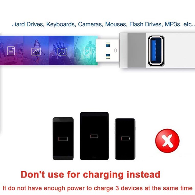 Bộ chia 3 cổng USB 3.0 tốc độ cao cho máy tính | BigBuy360 - bigbuy360.vn