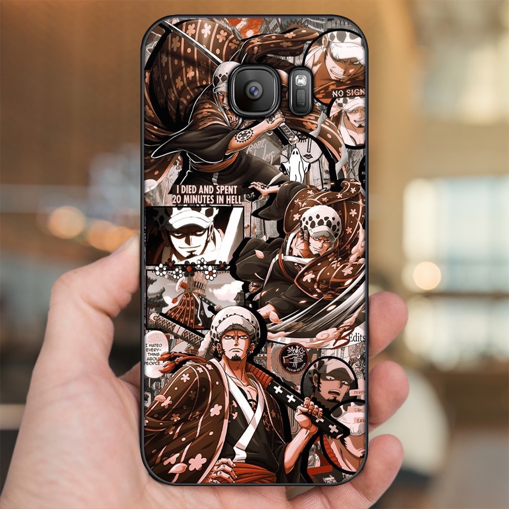 Ốp lưng Samsung S6, S6 Edge, S6 Edge Plus, S7, S7 Edge viền đen in hình Law One Piece