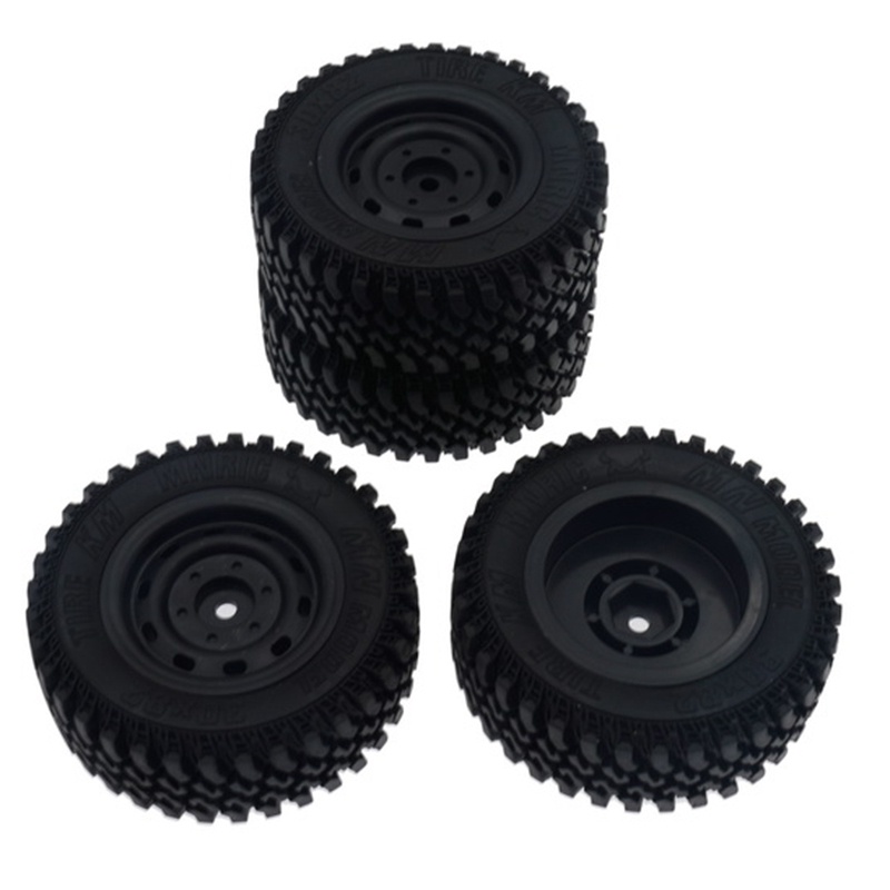 Bộ 4 Bánh Xe Cao Su Cho Xe Hơi Điều Khiển Từ Xa Mn86 1 / 12