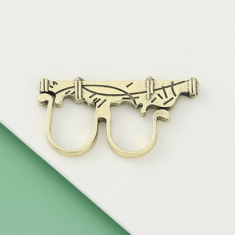 Nhẫn Hai Lớp Phong Cách Hip Hop Dùng Làm Đạo Cụ Chụp Ảnh