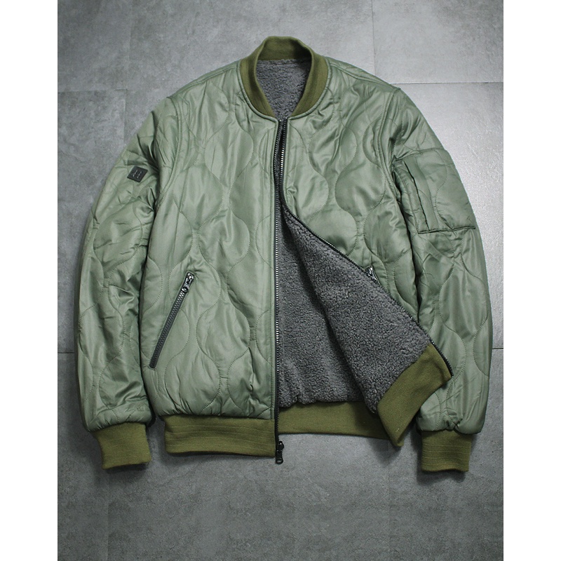 Áo khoác bomber nam xuất Hàn, mặc 2 mặt áo AK257