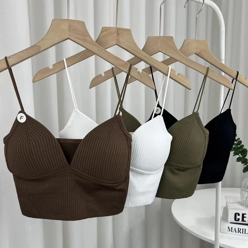 Áo Bra / Áo Ống Không Tay Có Mút Ngực Chất Liệu Nylon Thời Trang Quyến Rũ Cho Nữ