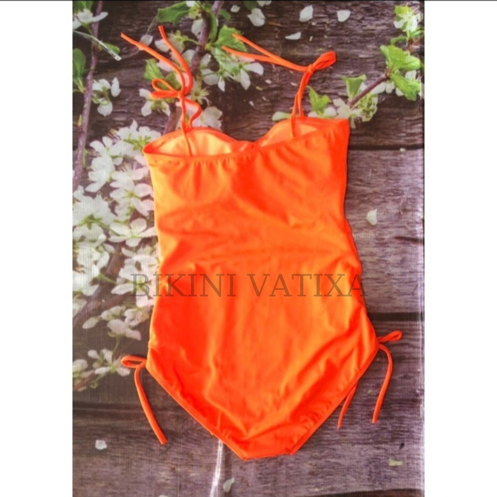 Bikini đồ bơi đi biển 1 mảnh liền thân cổ yếm rút eo siêu hot (nhiều màu) VATIXA BKN03