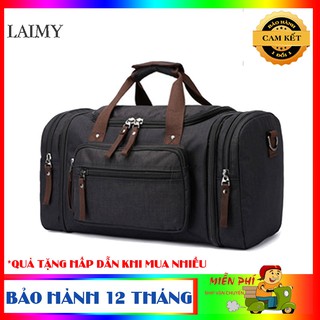 [BEST SELLER] Túi trống du lịch size lớn, túi xách du lịch CỠ ĐẠI vải bố vân xước rẻ, bền