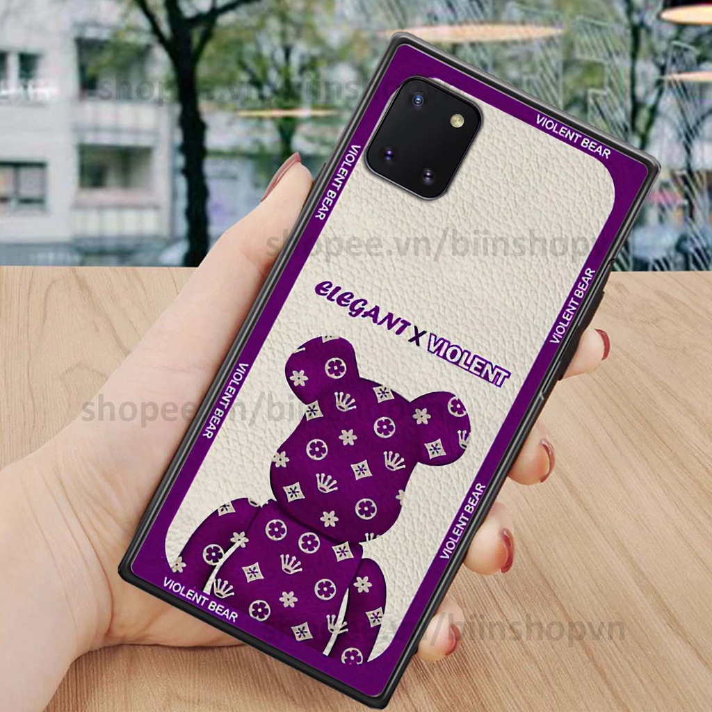 Ốp Samsung Note 10 Lite hình gấu bear brick đẹp độc lạ, thời trang, cá tính
