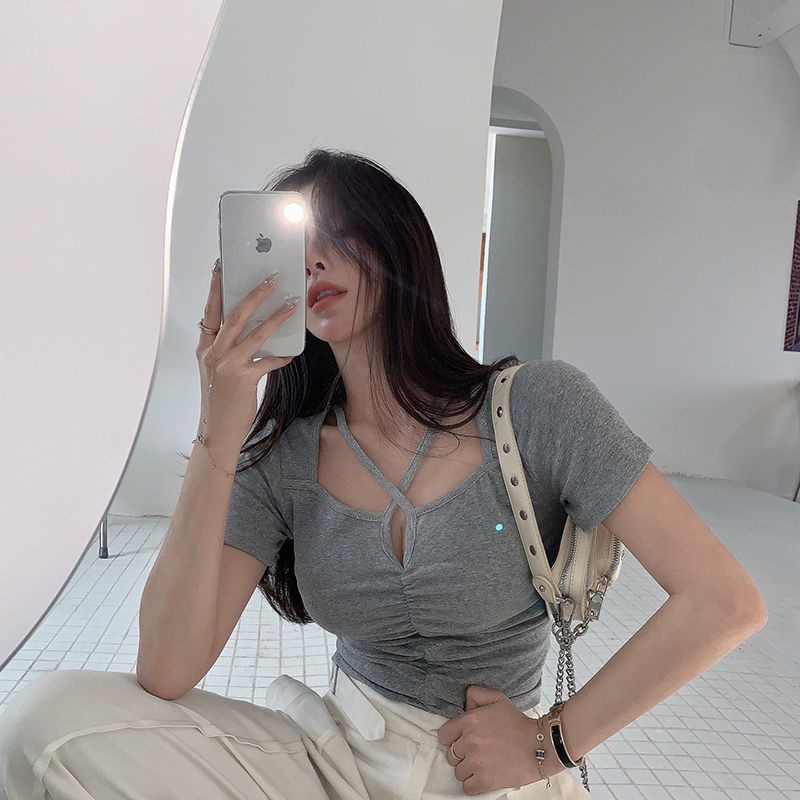 Áo croptop BH màu sắc đơn giản dành cho nữ